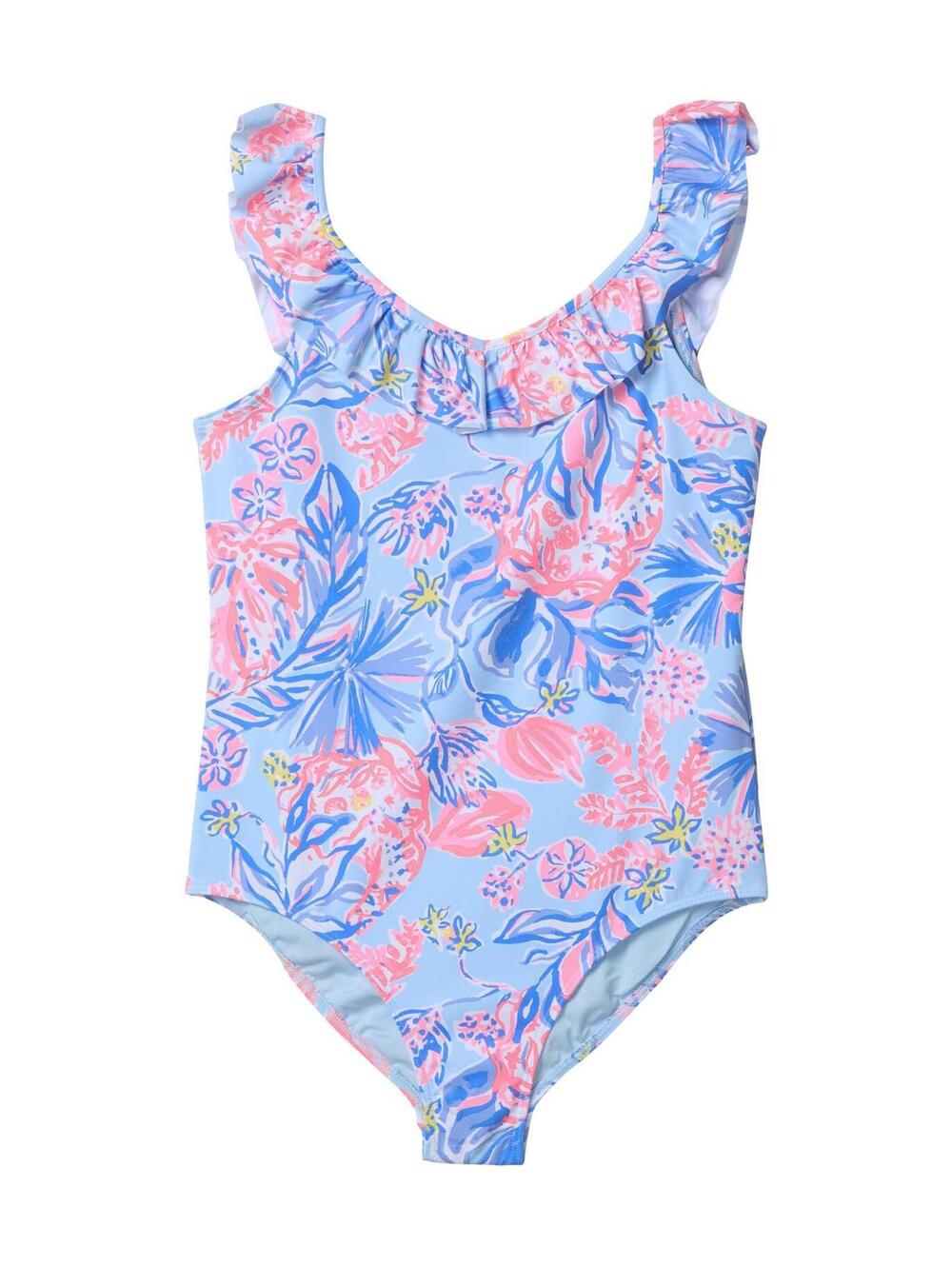 Lilly Pulitzer Girls' Standard Janah Swimsuit UPF 50+ (Toddler/Little Big Kid...